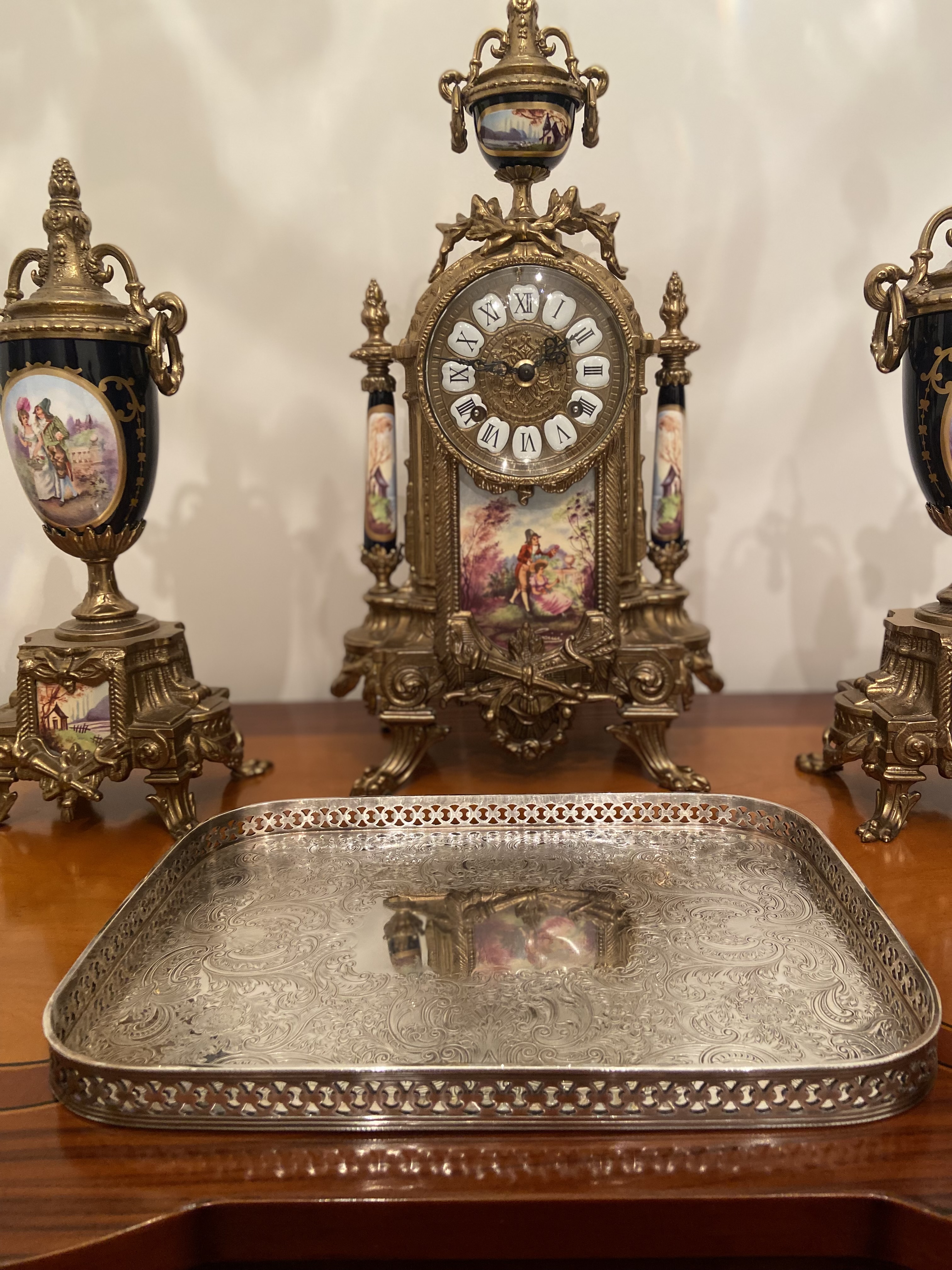 Silver plated tray